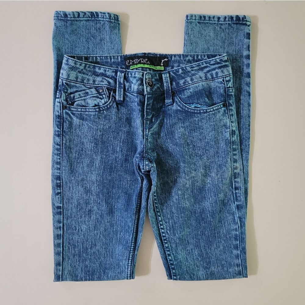 Empyre Women's Eve Blue Super Skinny Denim Jeans